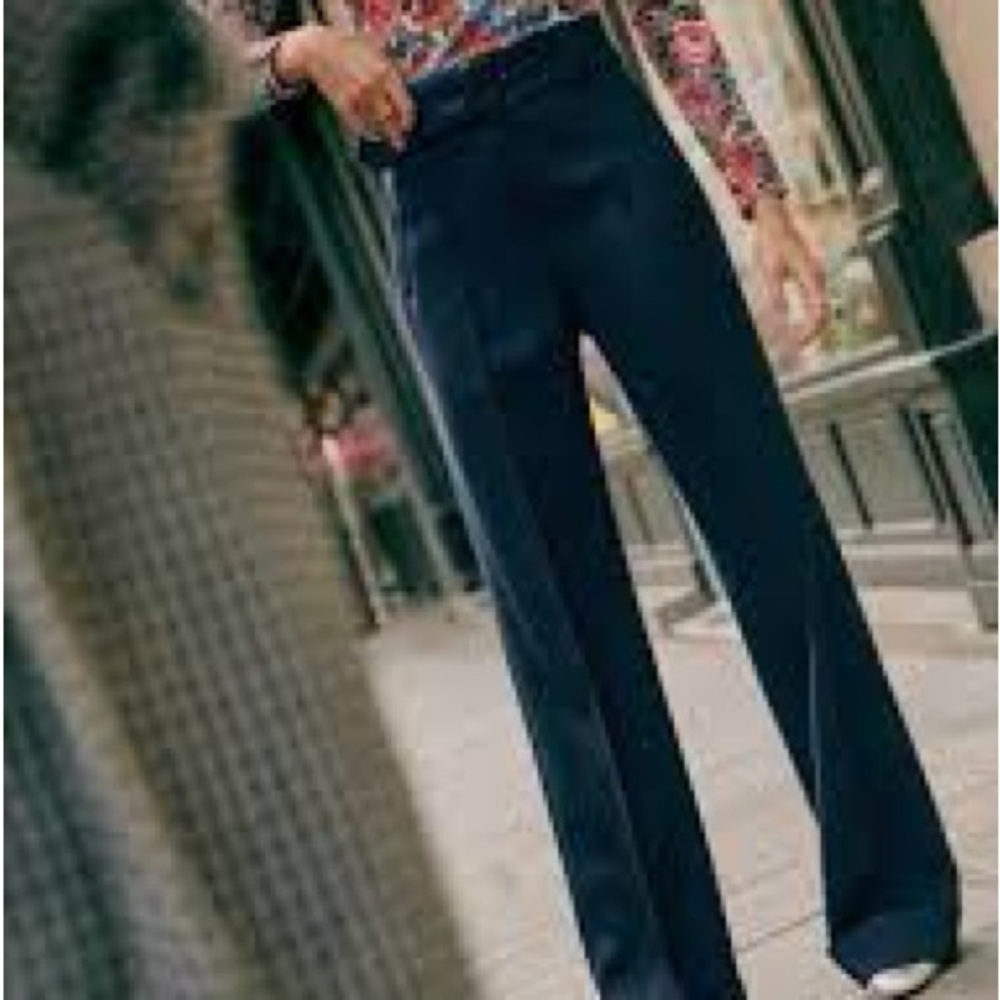NWT- Sezane Lukas Trousers - Navy - Size 36